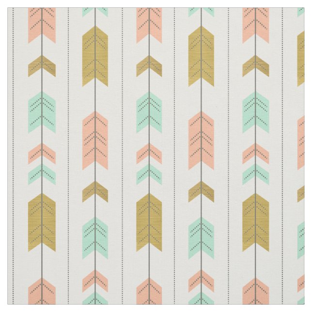 Arrow Dreams Tribal Baby Geometric Print Fabric (Swatch)
