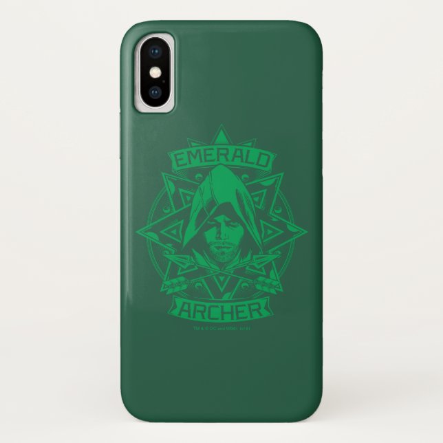 Arrow | Emerald Archer Graphic Case-Mate iPhone Case (Back)