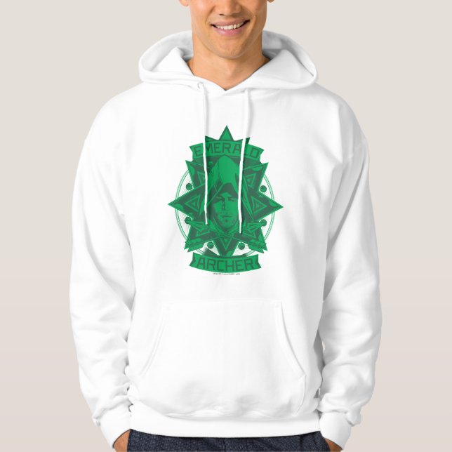 Arrow | Emerald Archer Graphic Hoodie (Front)