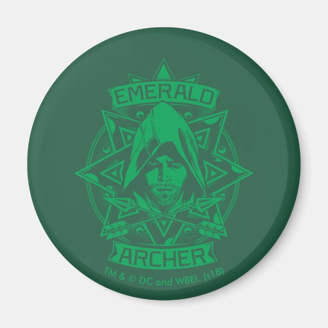 Arrow | Emerald Archer Graphic Magnet (Front)