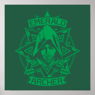 Arrow   Emerald Archer Graphic Poster