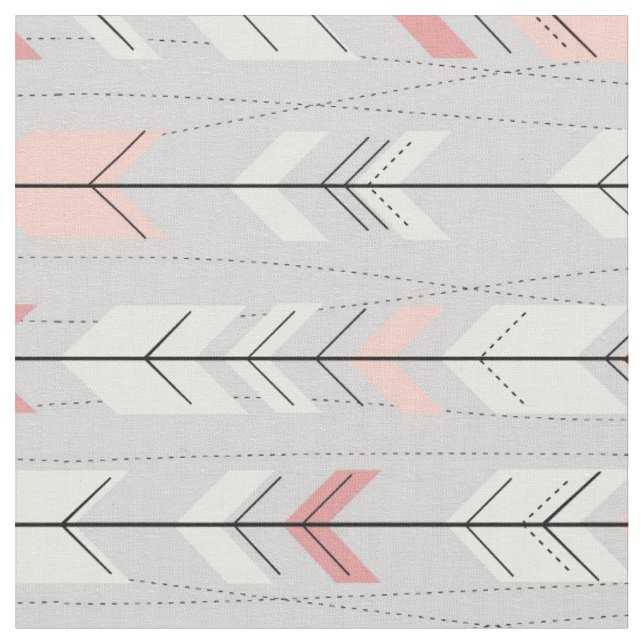 Arrow Feathers Horizontal Fabric 2 (Close Up)