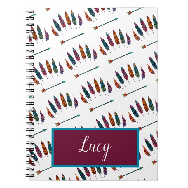 arrow & feathers notebook (Front)