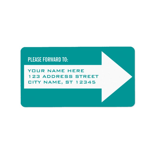Arrow Forwarding Address Label (Front)
