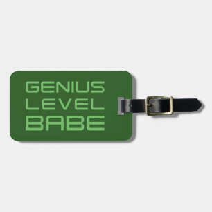 Arrow Genius Level Babe Luggage Tag