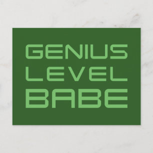 Arrow   Genius Level Babe Postcard