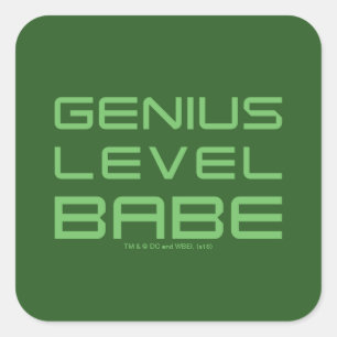 Arrow   Genius Level Babe Square Sticker
