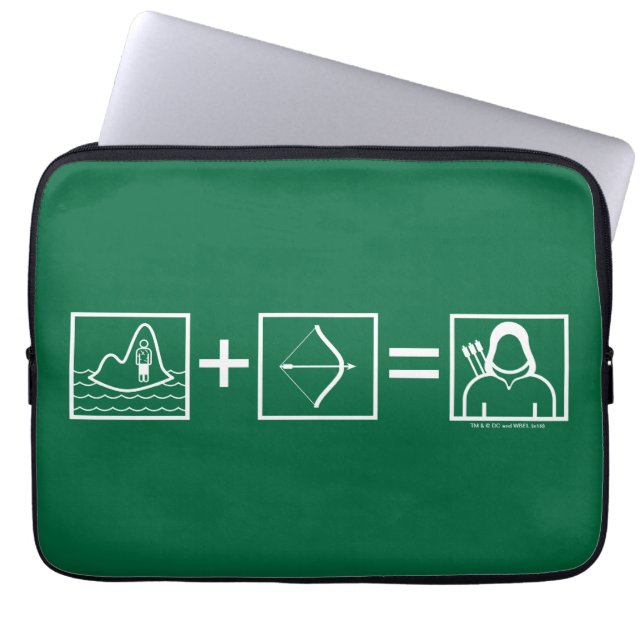 Arrow | Green Arrow Equation Laptop Sleeve (Front)