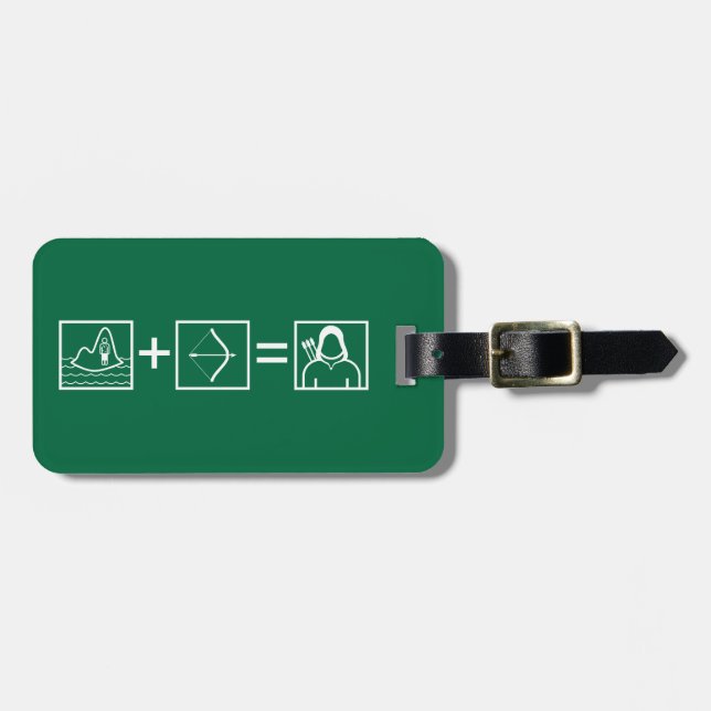 Arrow | Green Arrow Equation Luggage Tag (Front Horizontal)