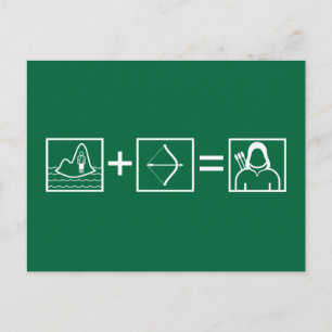 Arrow   Green Arrow Equation Postcard