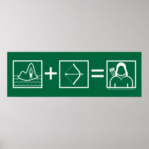 Arrow Green Arrow Equation Poster