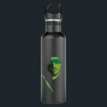 Arrow | Green Arrow Green Stylised Cutout 710 Ml Water Bottle<br><div class="desc">Check out this stylised cutout closeup of Green Arrow in shades of green over black.</div>