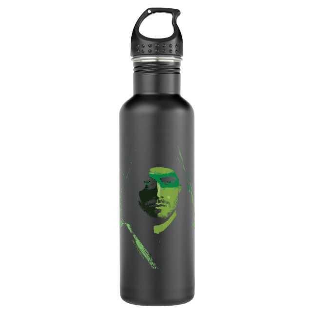 Arrow | Green Arrow Green Stylised Cutout 710 Ml Water Bottle (Front)