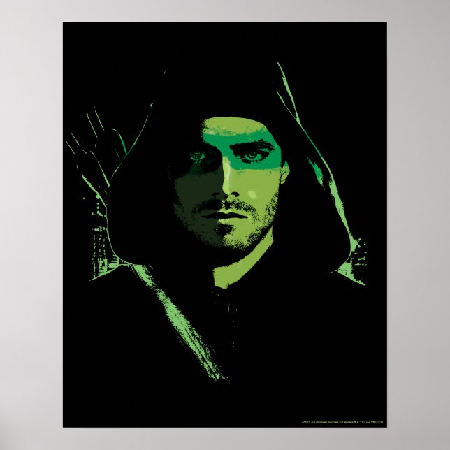 Arrow | Green Arrow Green Stylised Cutout Poster (Front)