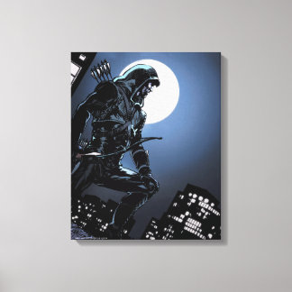 Arrow | Green Arrow In Moonlight Canvas Print