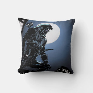 Arrow   Green Arrow In Moonlight Cushion