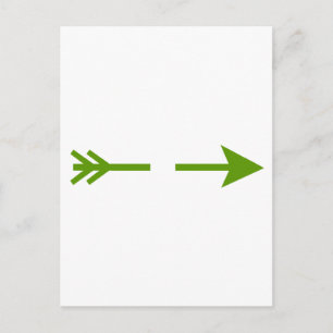 Arrow Green Broken The MUSEUM Zazzle Gifts Postcard