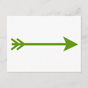 Arrow Green Straight The MUSEUM Zazzle Gifts Postcard