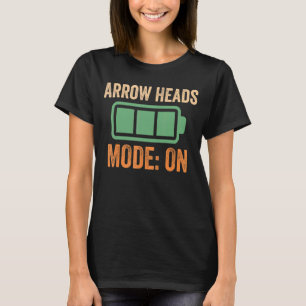Arrow Heads Mode On Battery Design T-Shirt
