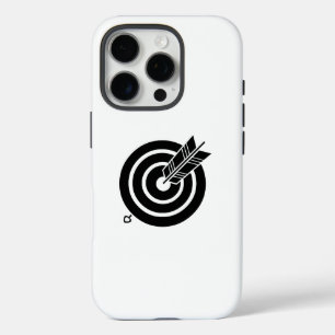 Arrow hit a round target  iPhone 15 Pro Cases