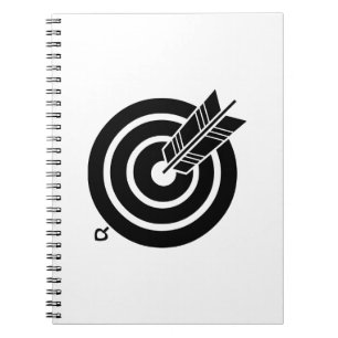 Arrow hit a round target Notebooks & Journals