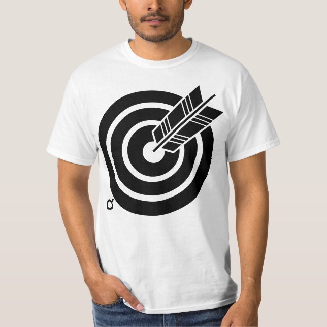 Arrow hit a round target T-Shirt (Front)