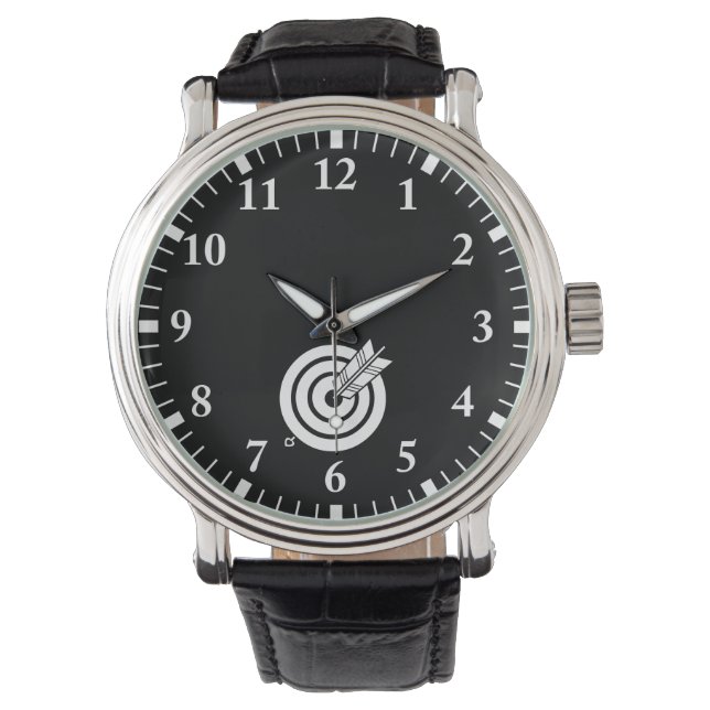 Arrow hit a round target watch (Front)