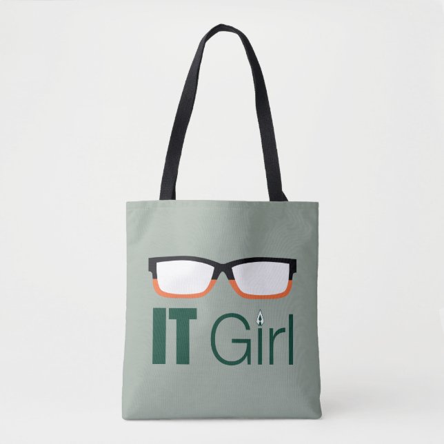 Arrow | IT Girl Glasses Graphic Tote Bag (Front)