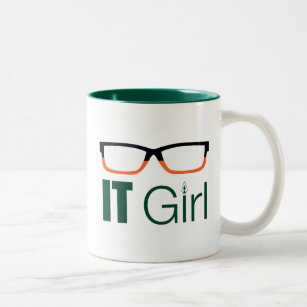 Arrow   IT Girl Glasses Graphic Two-Tone Coffee Mug