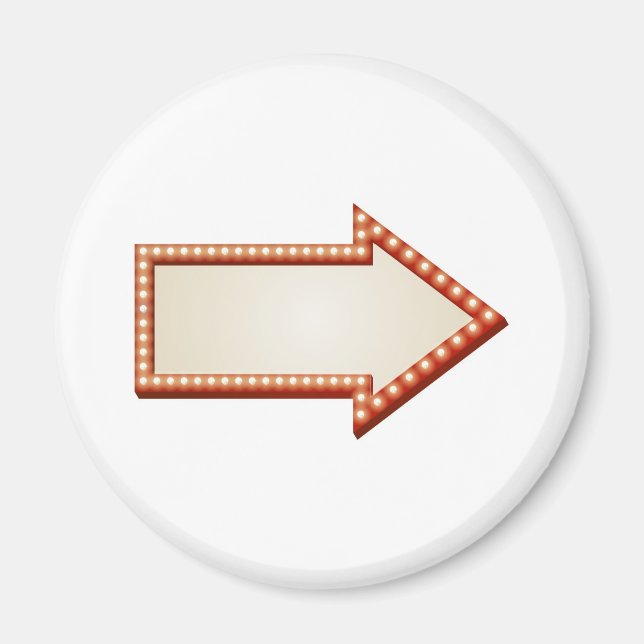 Arrow lights sign magnet (Front)