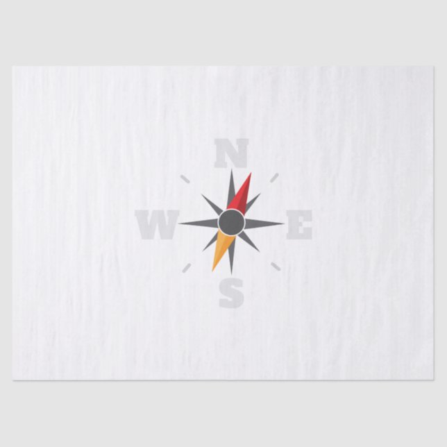 Arrow NESW Navigator Outdoor Gift Idea Tissue Paper (Front)