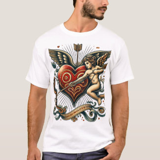 "Arrow of Love: A Timeless Tattoo Art" T-Shirt
