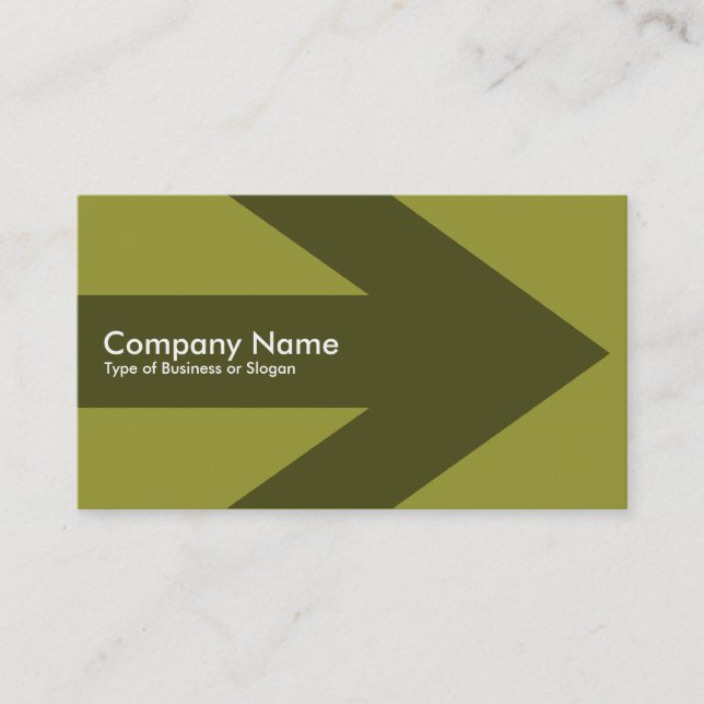 Arrow - Olive 999933 Business Card (Front)