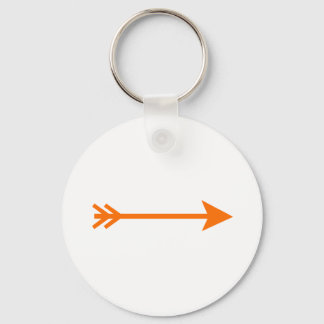 Arrow Orange Straight The MUSEUM Zazzle Gifts Key Ring