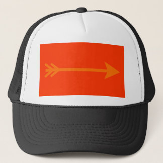 Arrow Orange Straight The MUSEUM Zazzle Gifts Trucker Hat