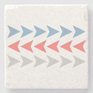 Arrow Pattern Stone Coaster