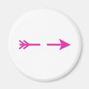 Arrow Pink Broken The MUSEUM Zazzle Gifts Magnet