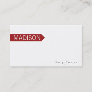 Arrow   Red Business Card
