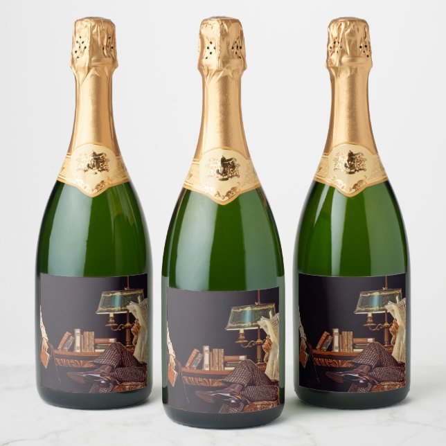 Arrow shirt Collars, American Advertisement, 1914 Sparkling Wine Label (Bottles)