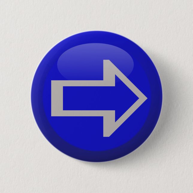 Arrow Sides Left Right Up Down 6 Cm Round Badge (Front)