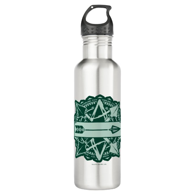 Arrow | Starling City Arrow Badge 710 Ml Water Bottle (Front)