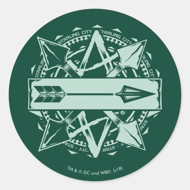Arrow | Starling City Arrow Badge Classic Round Sticker (Front)