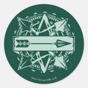 Arrow   Starling City Arrow Badge Classic Round Sticker