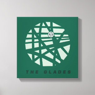 Arrow   The Glades City Map Canvas Print