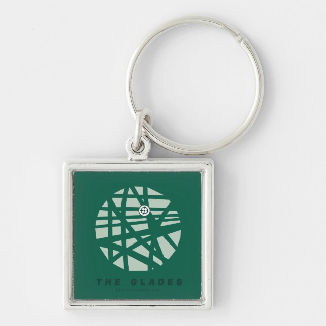 Arrow | The Glades City Map Key Ring (Front)