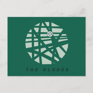 Arrow   The Glades City Map Postcard