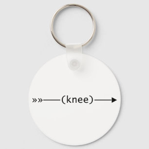 Arrow To Knee Key Ring
