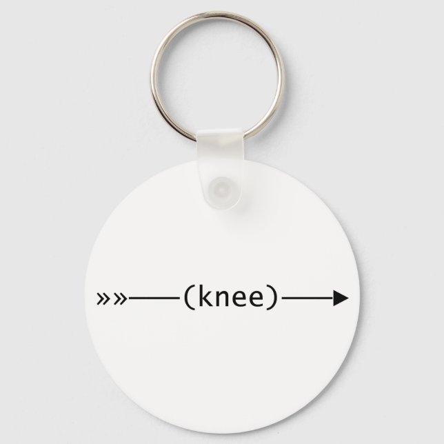 Arrow To Knee Key Ring (Front)