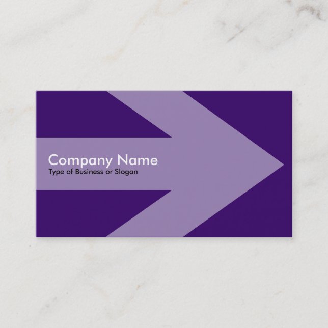 Arrow v2 - Deep Purple Business Card (Front)