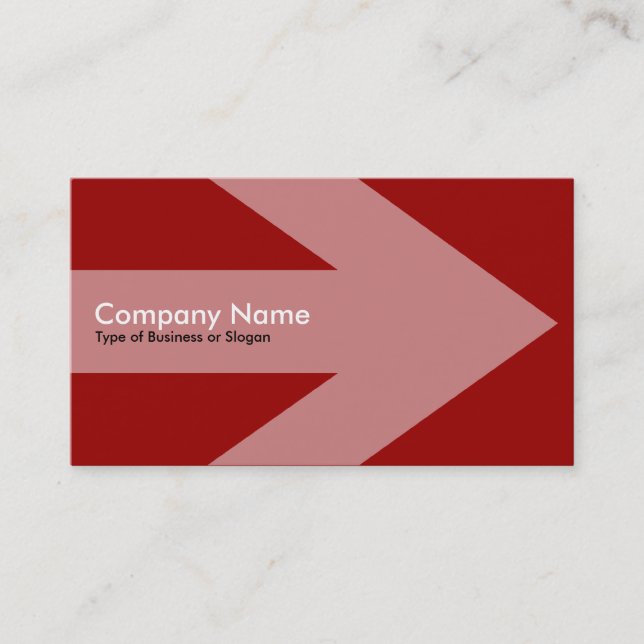 Arrow v2 - Maroon Business Card (Front)
